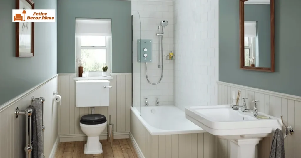 English Cottage Bathroom Decor with Vintage Appeal