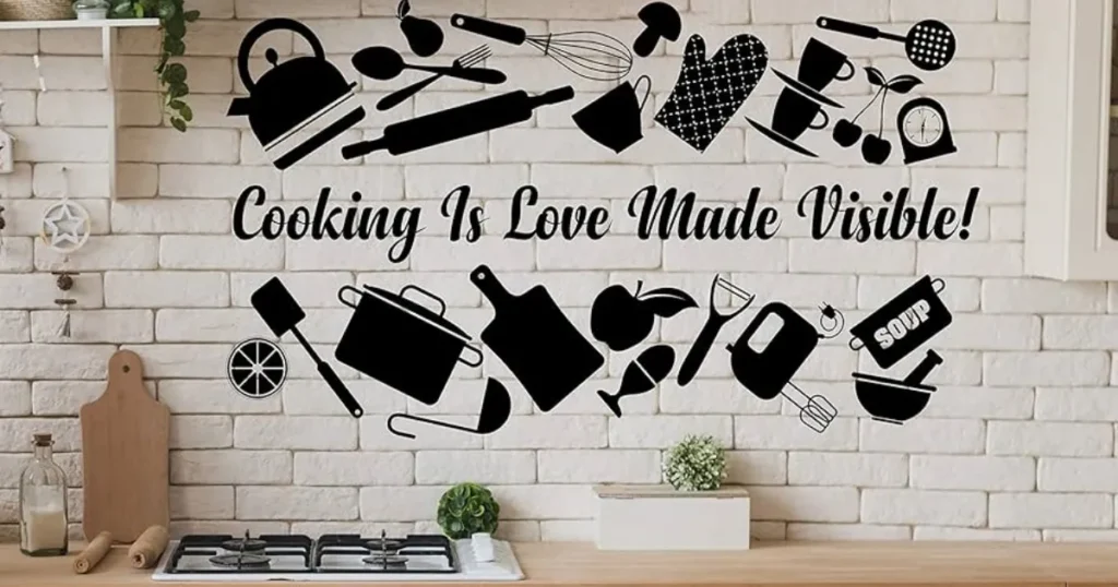 Types of Kitchen Stickers Wall Decor by Design
