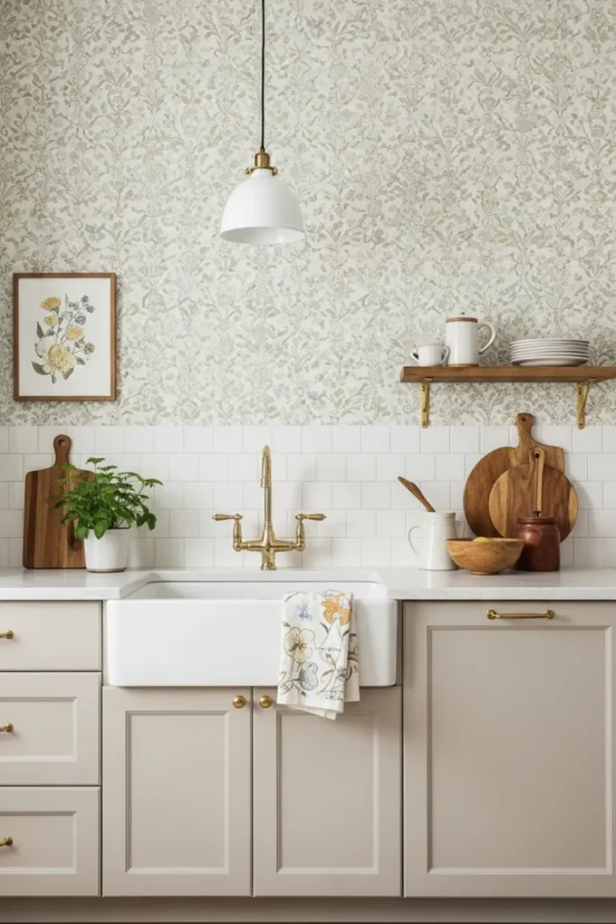 Accent Wall for Visual Interest in Kitchen Decor