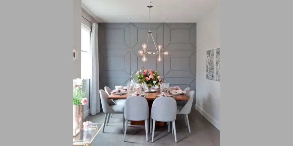 Accent Wall to Define the Dining Area