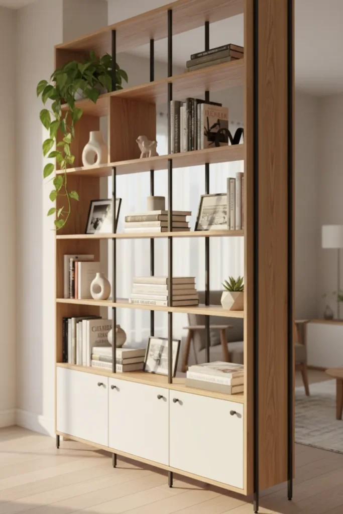 Bookshelf That Adds Character and Purpose