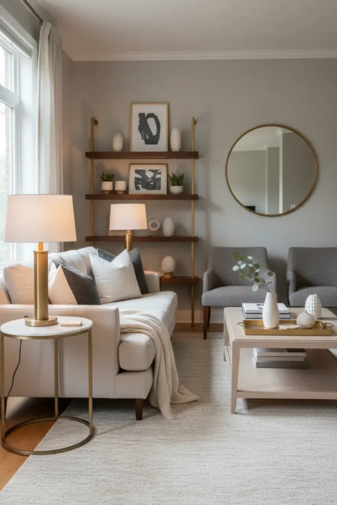 Chic Decor Using Metallic Accents