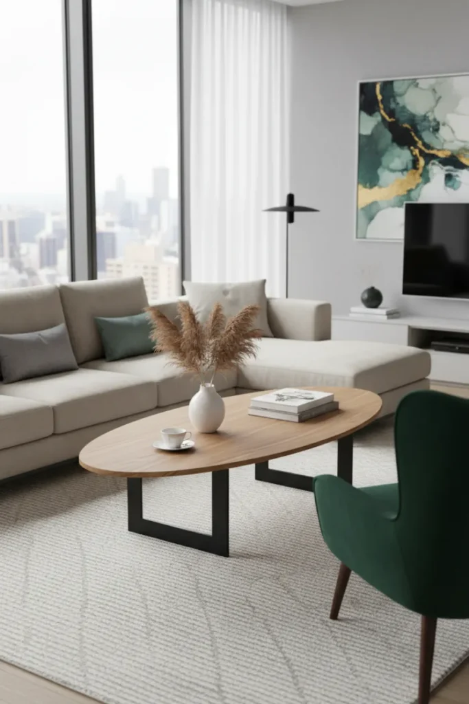 Coffee Table That Brings the Seating Together