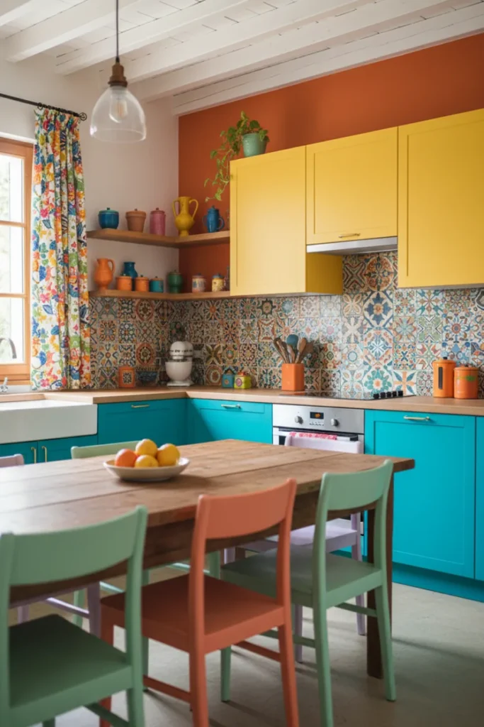 Colorful Kitchen Decoration Design