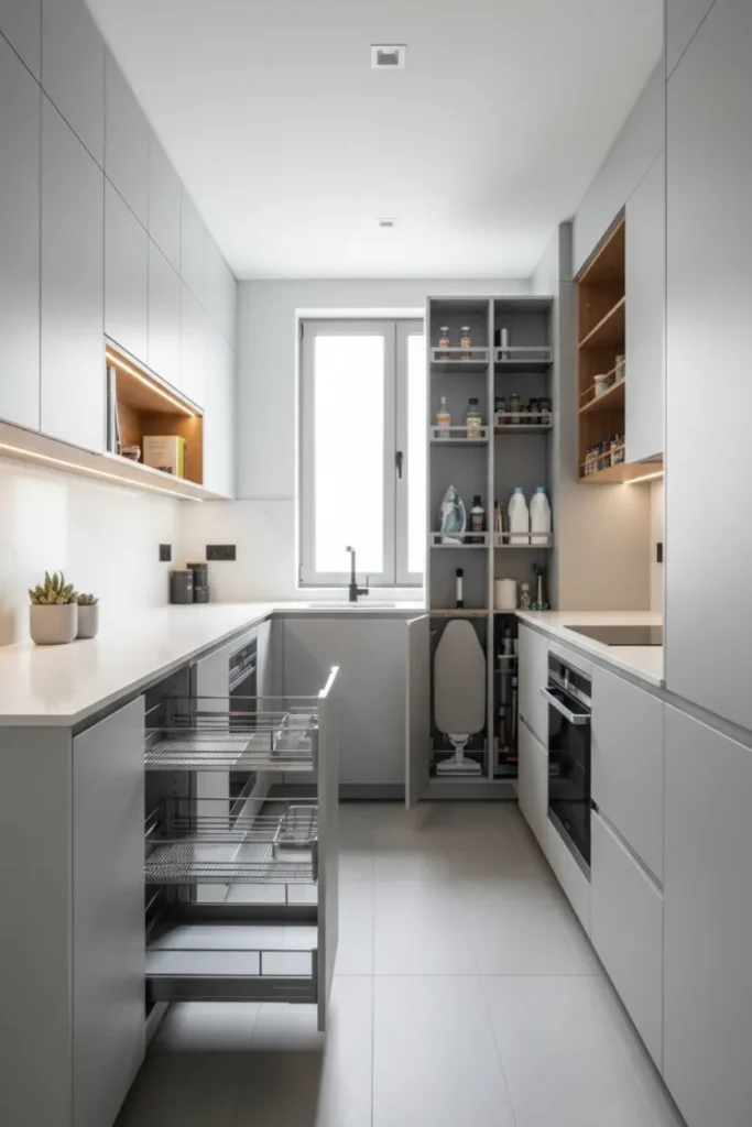 Compact Storage Kitchen Decor Design