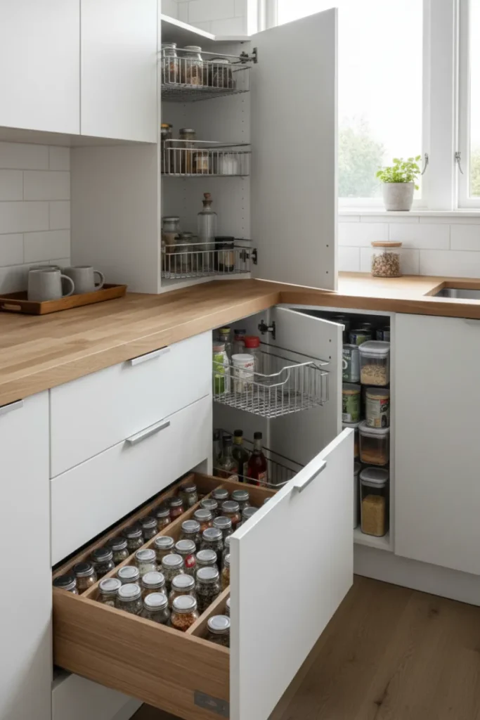 Compact Storage Kitchen Decorating Inspiration That Reduces Clutter