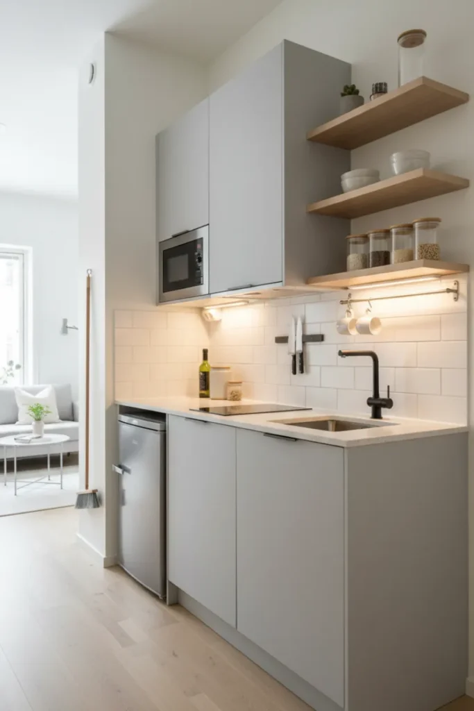 Compact Studio Kitchen Decoration Design