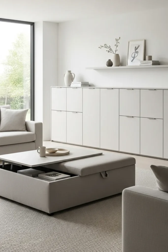 Functional Storage That Keeps the Space Clean