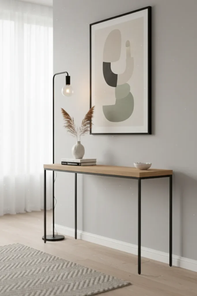 Console Table for Hallways and Empty Walls