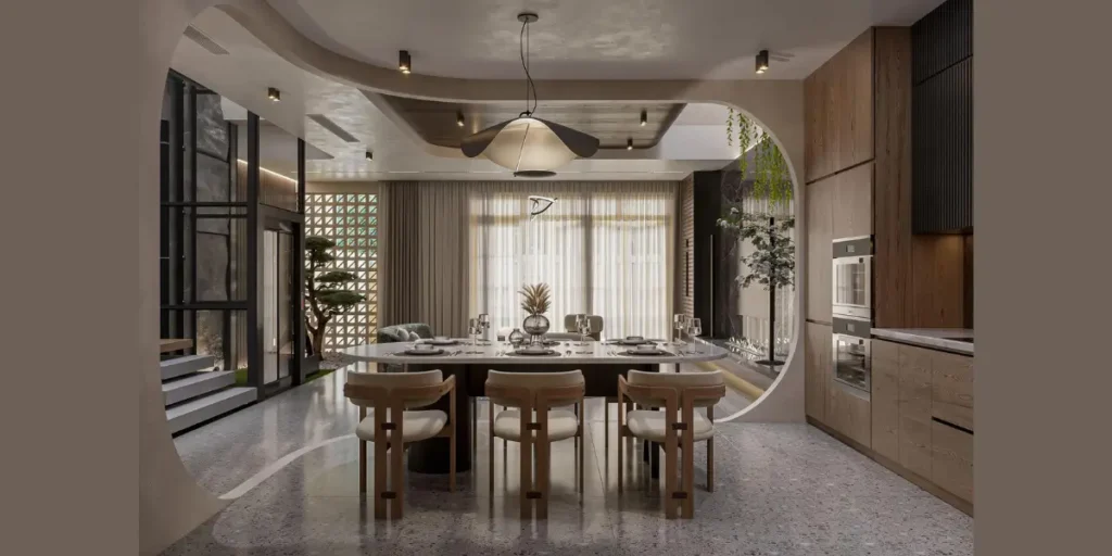 Contemporary Dining Room Interior