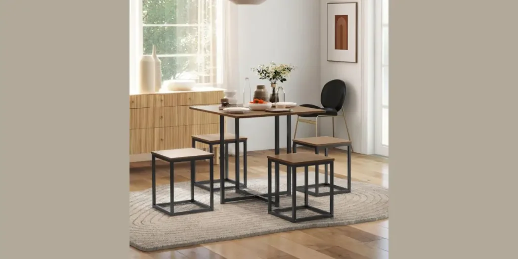 Metal and Wood Combination Furniture