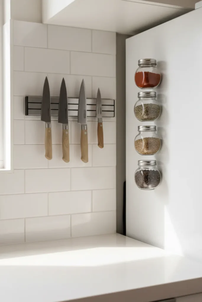 Magnetic Storage Solutions for Apartment Kitchens