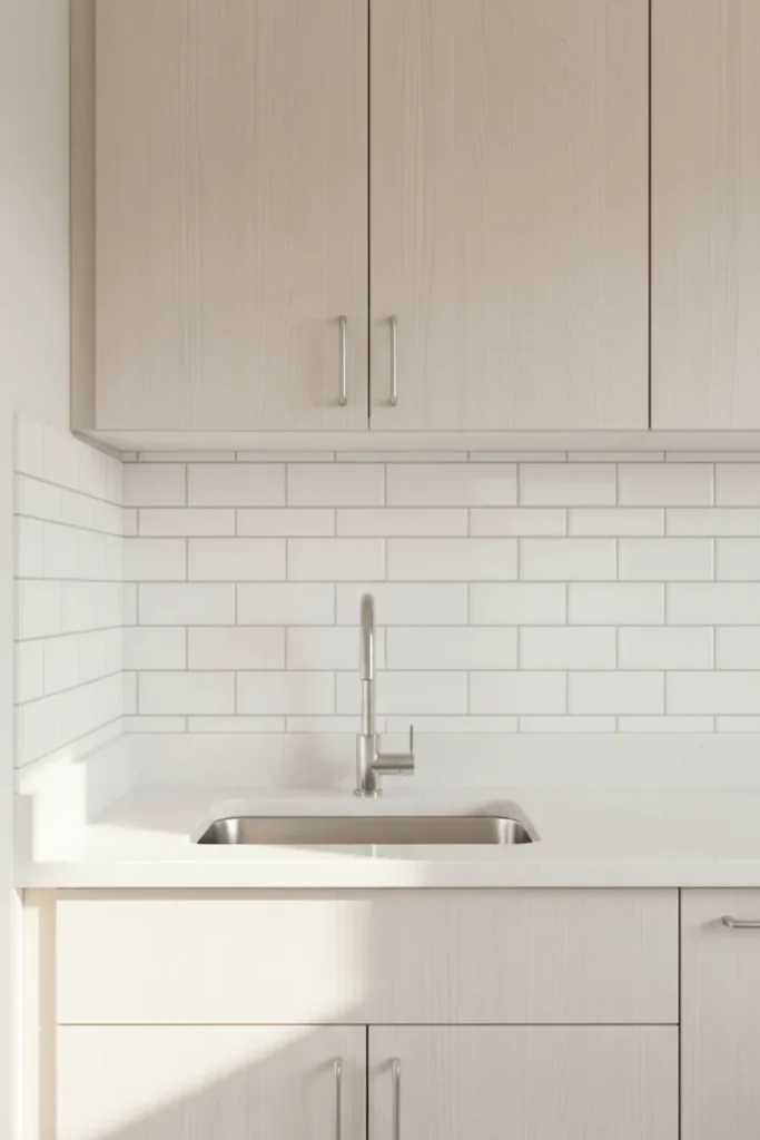 Minimal Backsplash Styling for Rental Kitchens