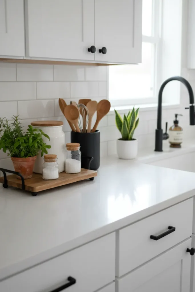 Countertop Styling Kitchen Decorating Ideas for a Neat Look