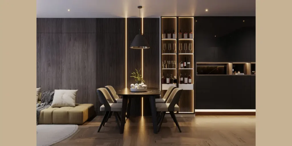 Dark Moody Wallpaper for Intimate Dining