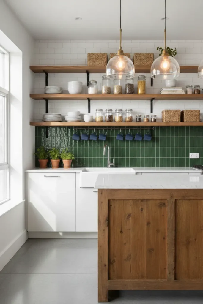 Decorative Backsplash for Visual Balance