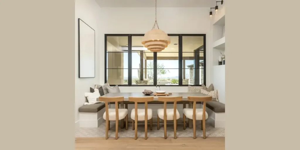 Window-Focused Dining Room Layout