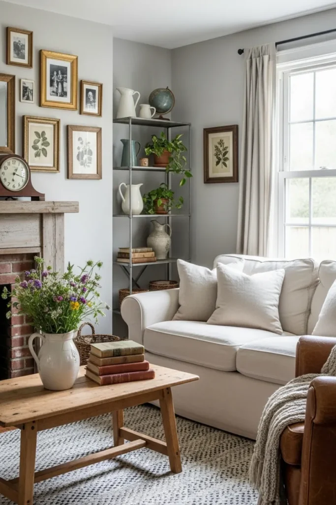 Farmhouse Decor with Vintage Inspired Accessories