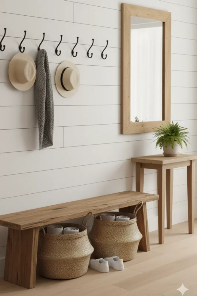 Farmhouse Entryway Decor That Feels Inviting