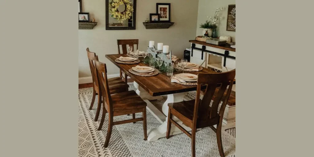 Farmhouse Style Dining Table