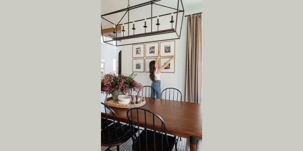 Gallery Wall with Balanced Frame Layout