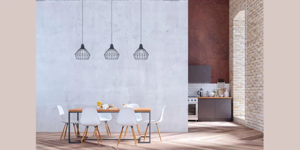 Industrial Style Dining Room Interior