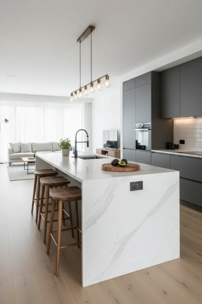 Island Kitchen Decoration Design