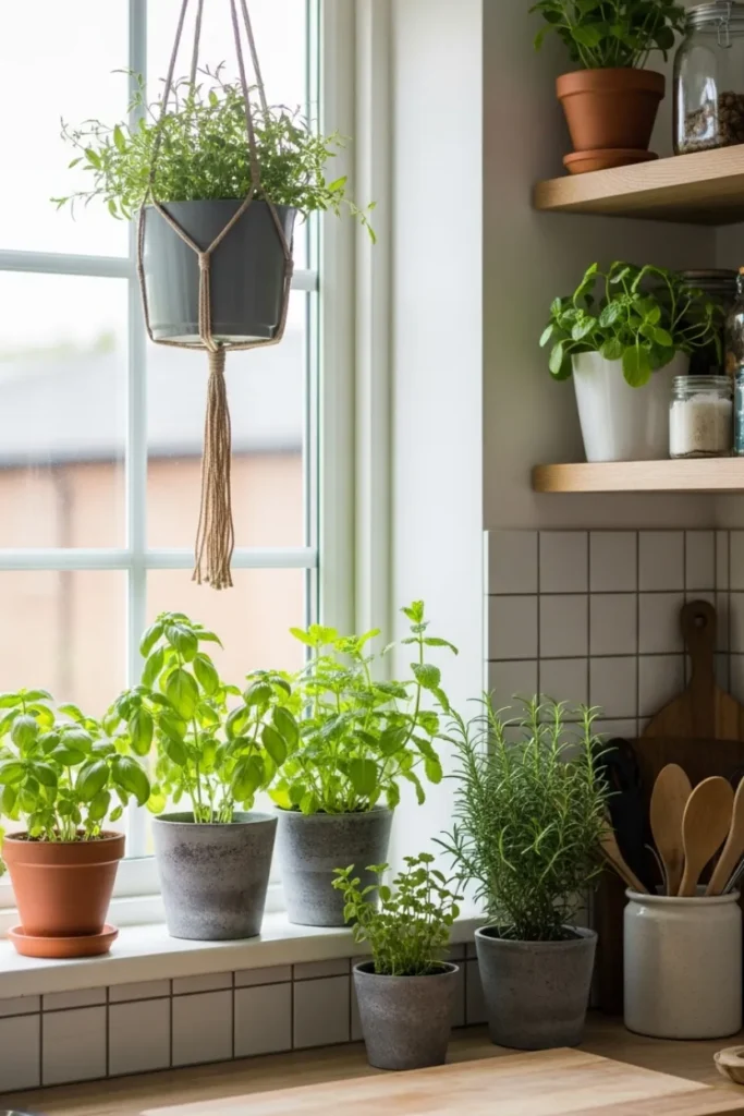 Kitchen Decor with Indoor Plants