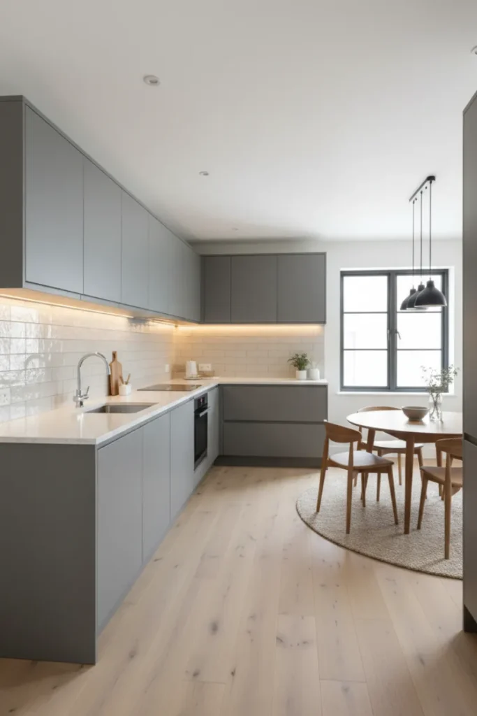 L-Shaped Kitchen Decoration Design