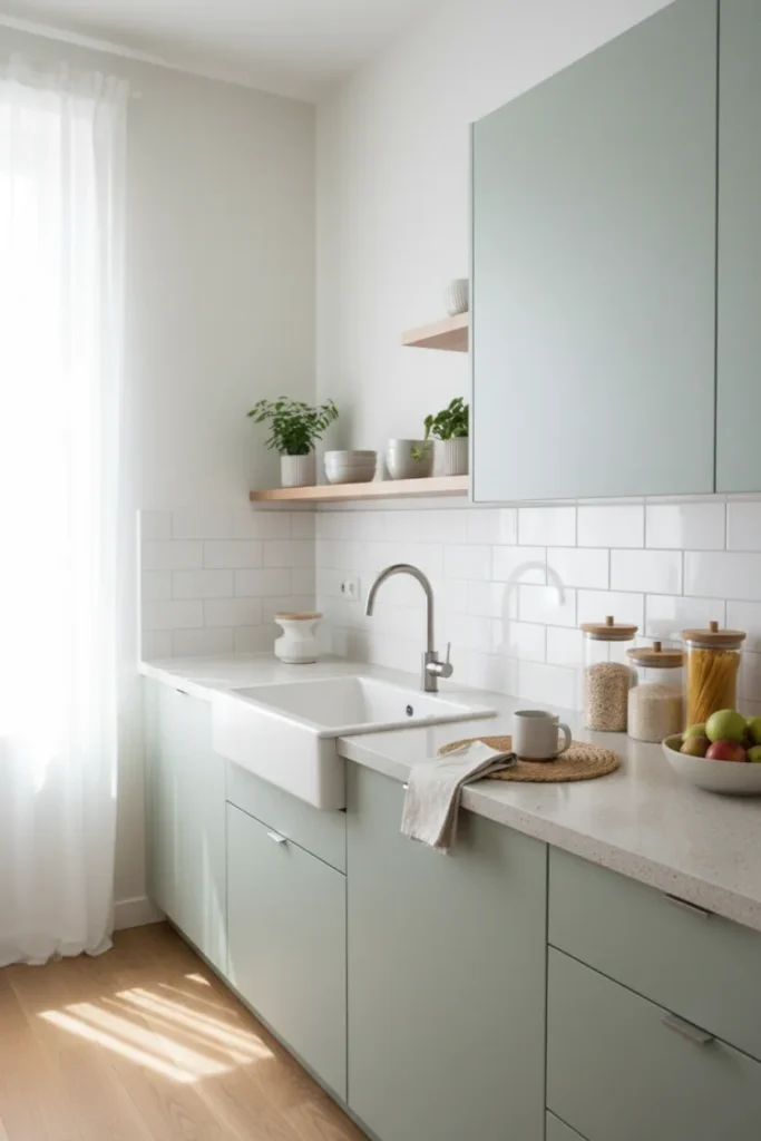 Light Color Palette for Small Apartment Kitchens