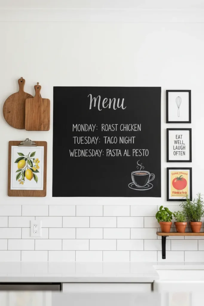 Low Cost Wall Art That Adds Kitchen Personality