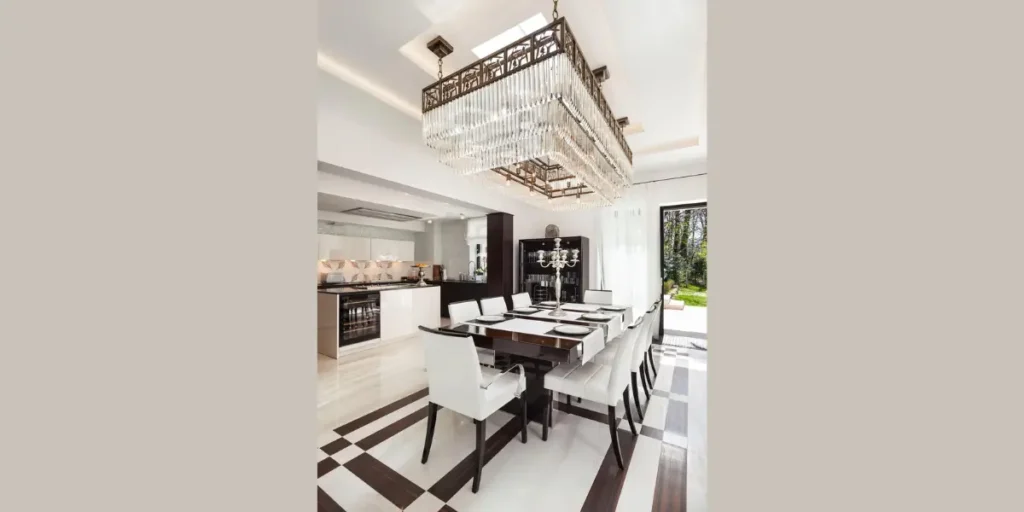 Luxury Dining Room Interior with Refined Details