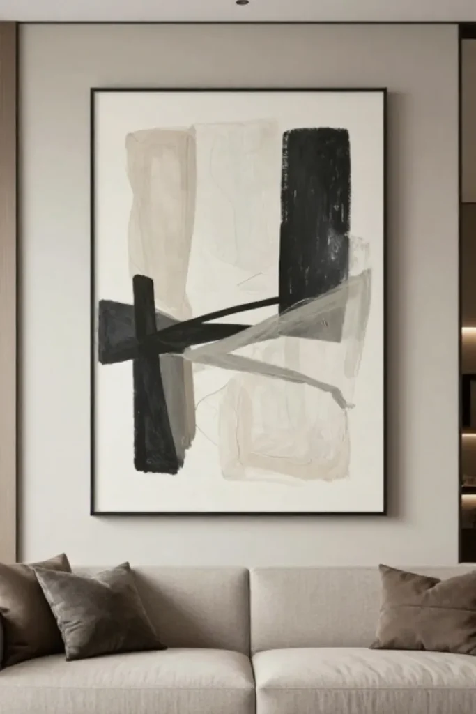 Luxury Wall Decor with Oversized Art