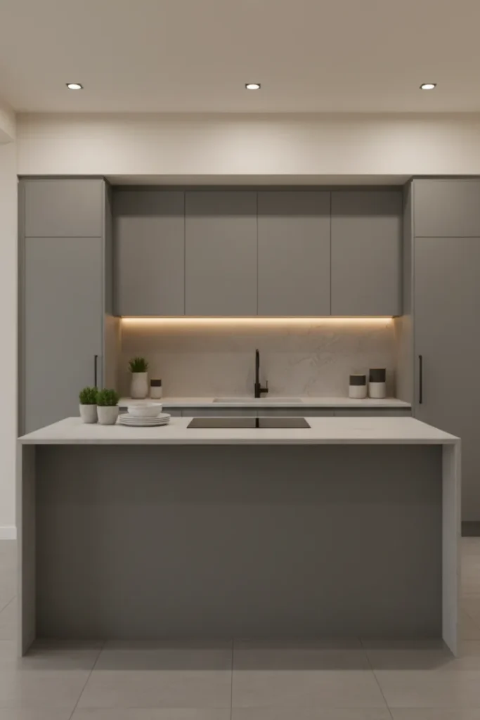 Matte Finish Kitchen Decor Design