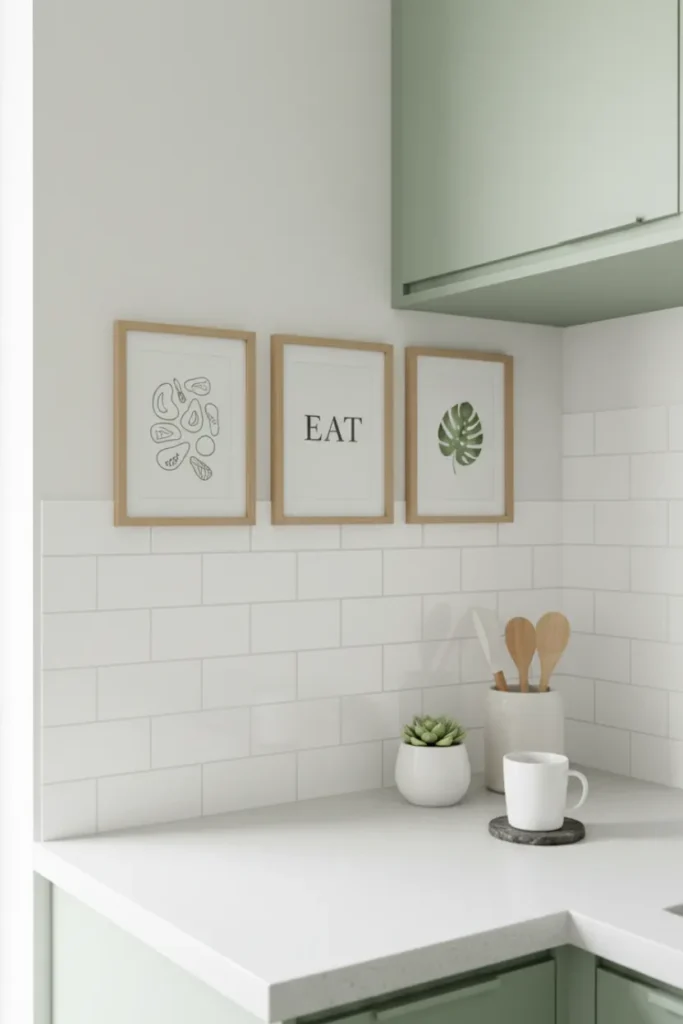 Minimal Wall Art for Apartment Kitchen Decor