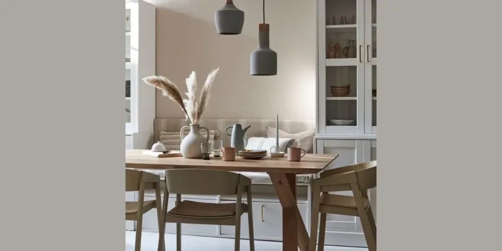 Minimalist Dining Decor with Neutral Tones