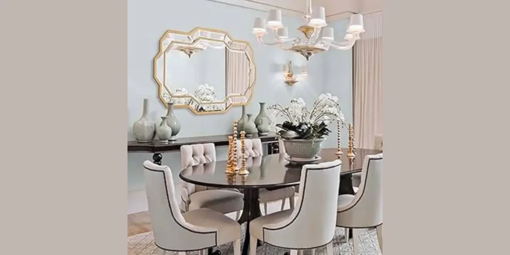 Mirror Accent Wall to Expand Space