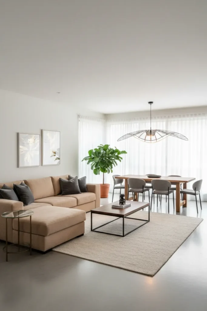 Mixed Materials for a Balanced Contemporary Look