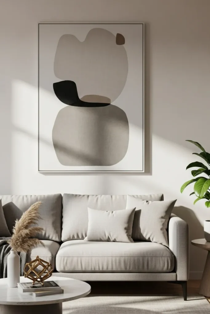 Modern Chic Wall Art Placement