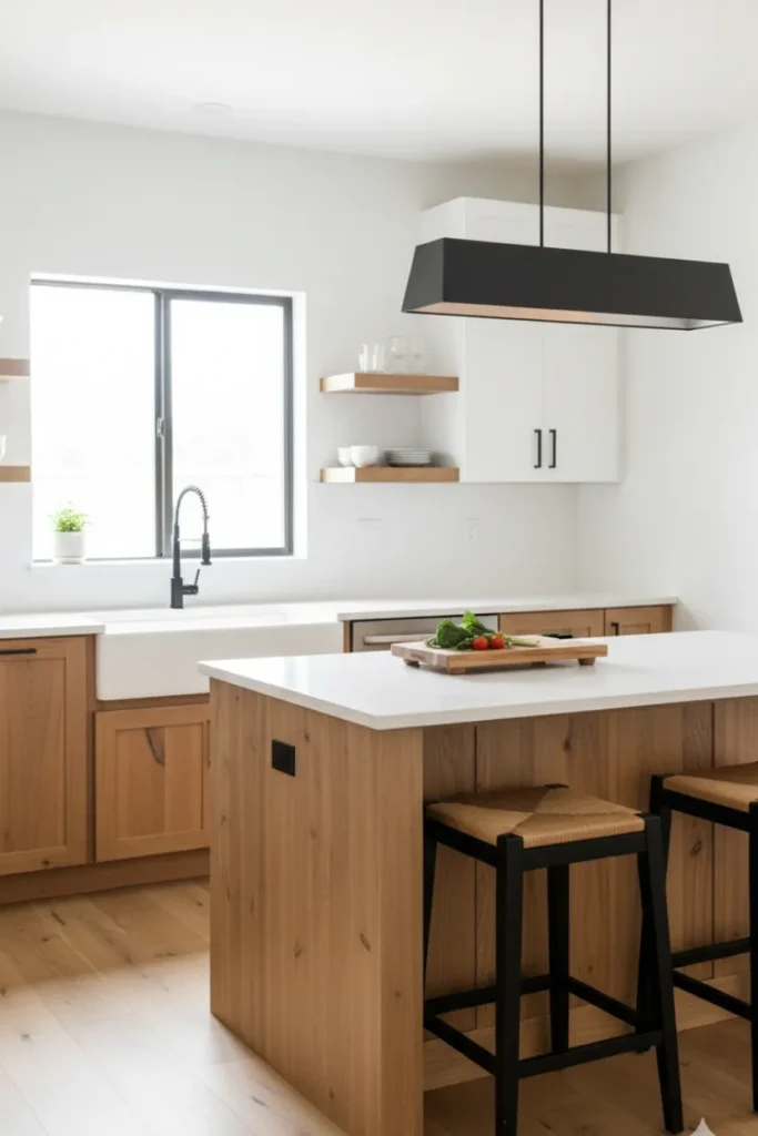 Modern Farmhouse Kitchen Decor Concept