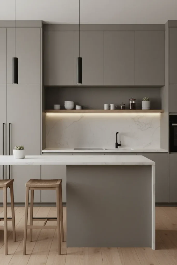 Modern Kitchen Decor with Simple Finishes