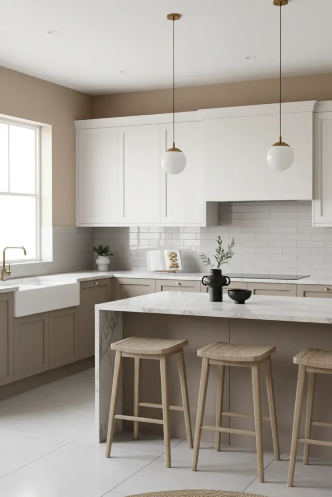 Modern Neutral Color Palette for a Clean Kitchen Look