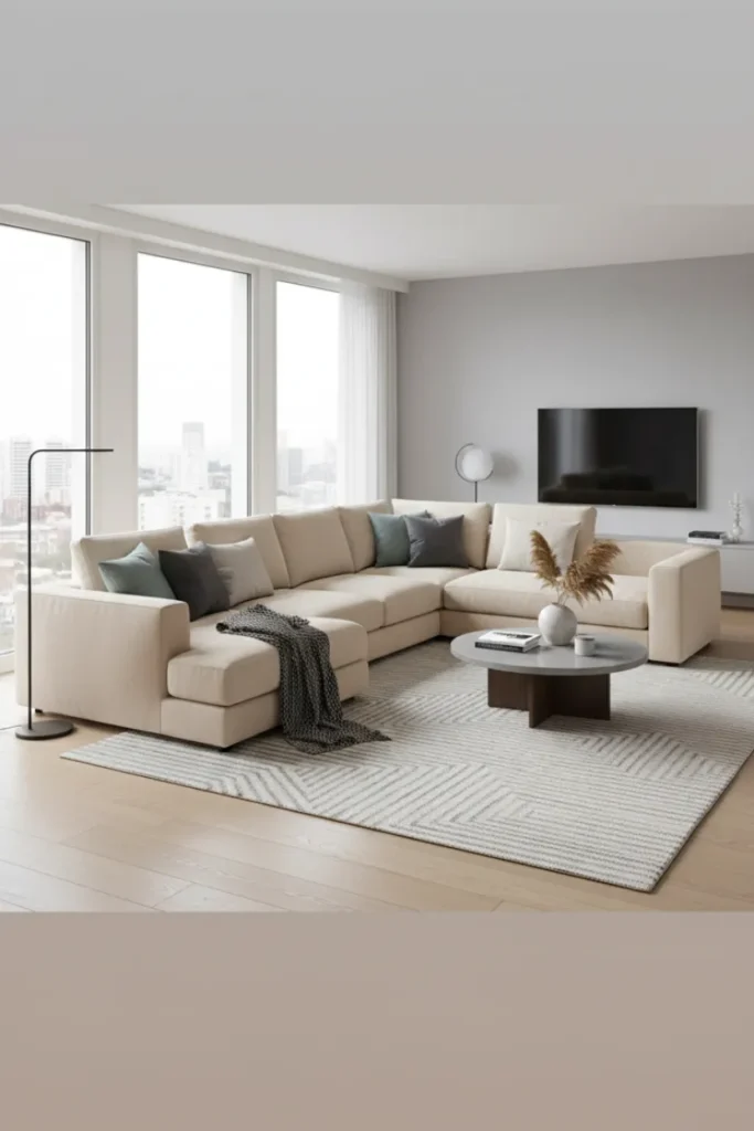 Modern Sectional Sofa for Living Room Comfort