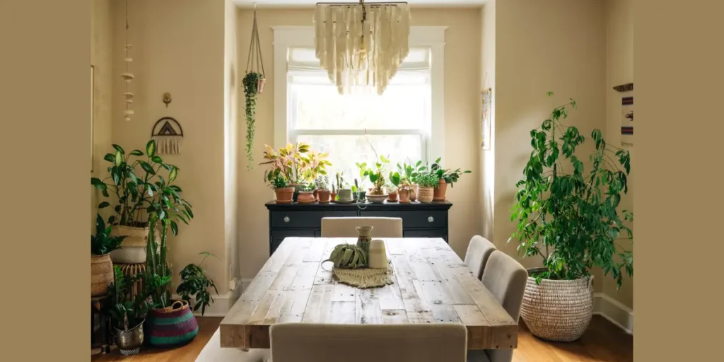 Natural Elements for a Warm Dining Experience