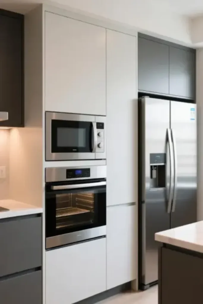 Built In Appliances for a Modern Kitchen Layout