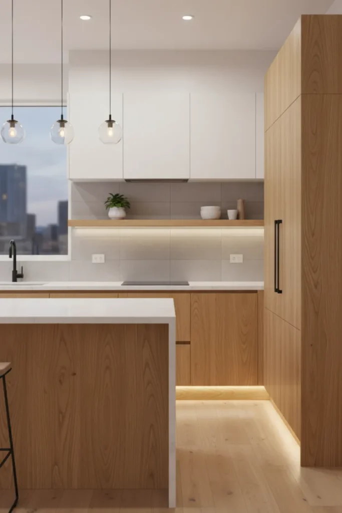 Natural Wood Accents for Warm Modern Kitchens