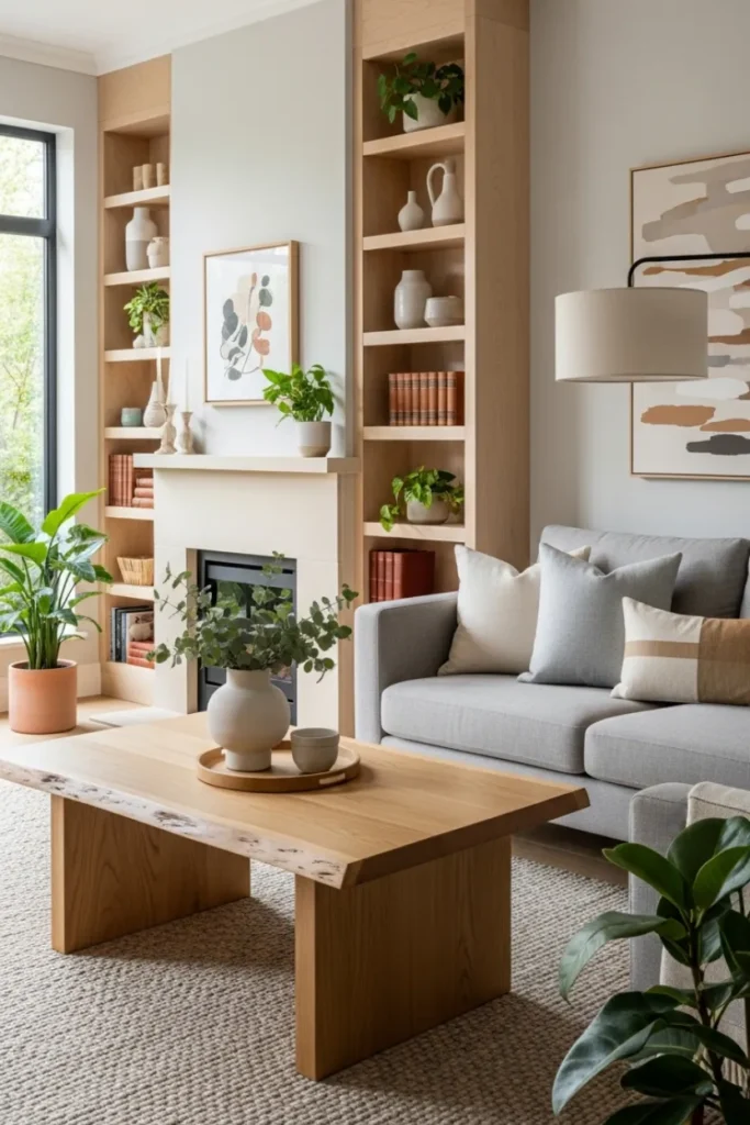 Wooden Elements in Living Room Decor