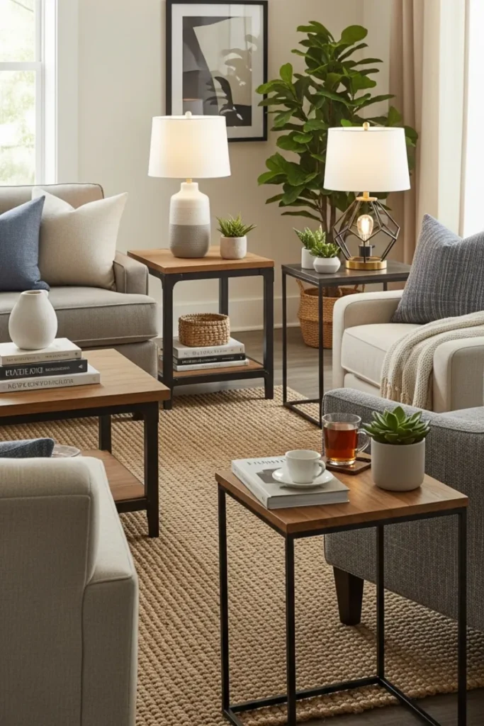 Functional Side Tables for Living Room Decor
