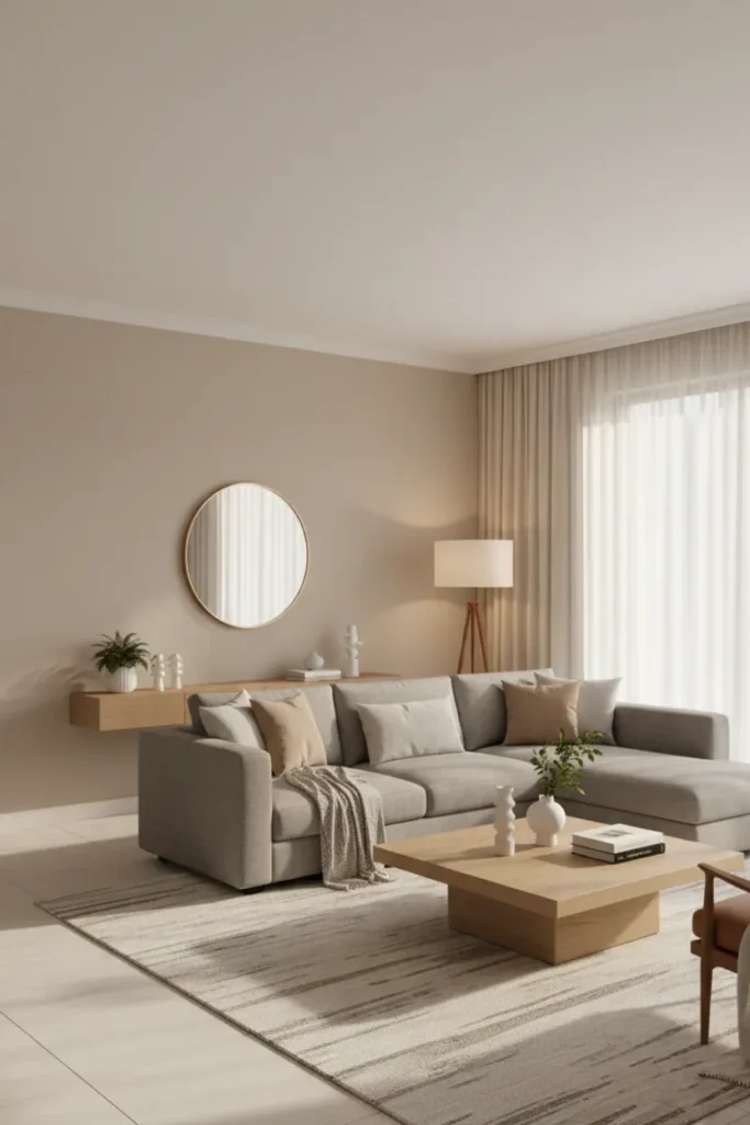 Neutral Color Palette for a Modern and Elegant Living Room