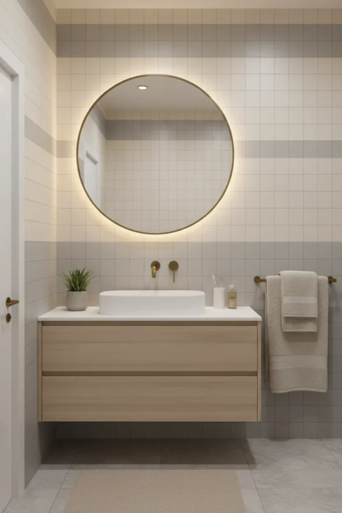 Neutral Bathroom Decor with Calm and Spa Like Feel